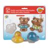 Hape HAP-E0201 Teddy and Friends Bath Squirts, Multicolor