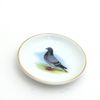 Pigeon Ring Dish,with 22K Gold, ring holder, trinket dish