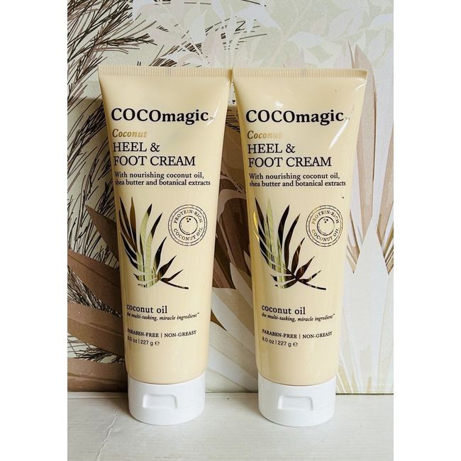 2-Pack Cocomagic ~ Coconut Heel & Foot Cream with Shea Butter 8 oz Each