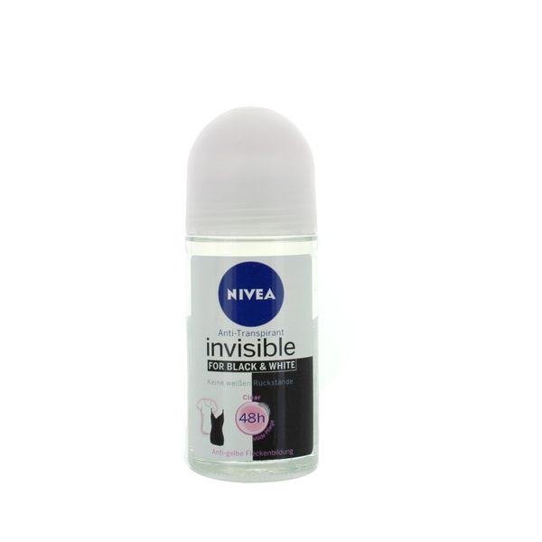 NIVEA - Déodorant Bille - Invisible Black & White Roll-On 50ml