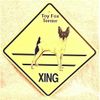 Toy Fox Terrier Xing Dog Sign