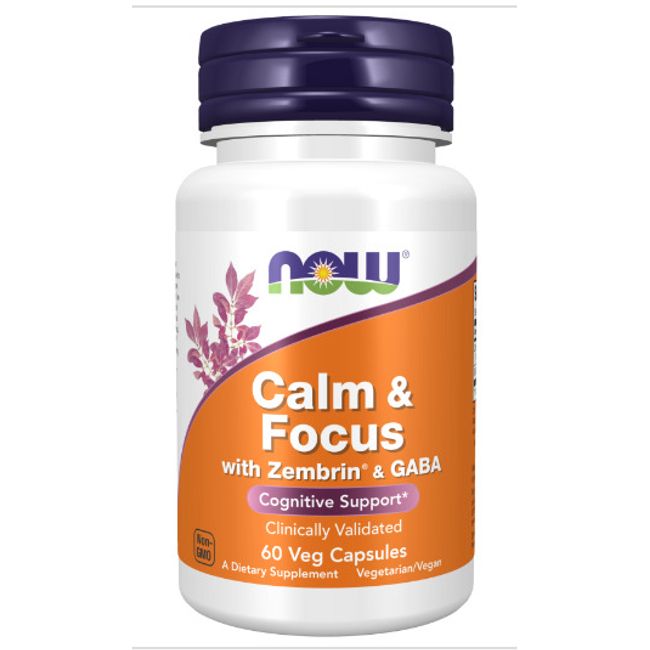 Now Calm & Focus with Zembrin, 60 Veg Capsules