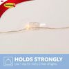 3M Command Mini Decorating Clips Clear 40 Clips & 28 Strips for Fairy LED Lights