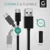 CELLONIC USB Tablet Charger Replacement for 1m Fast Charging 3A USB C Type C Data Cable Adapter - Black