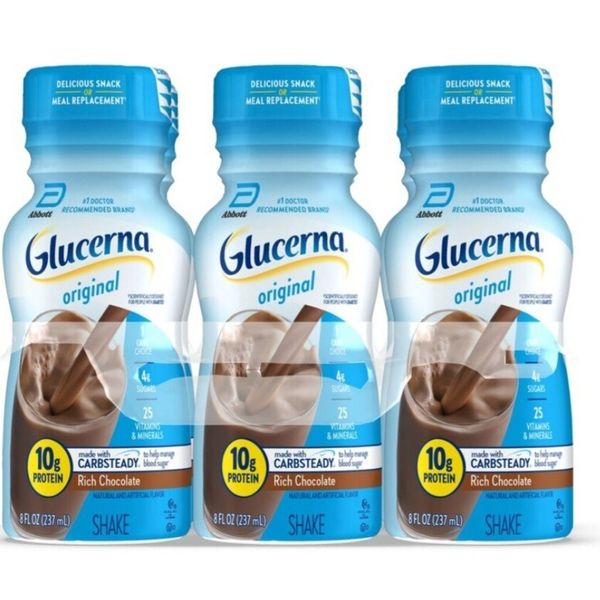 Glucerna Nutritional Shake,Rich Chocolate/8fl-oz Bottle/16Count Buy more save $$