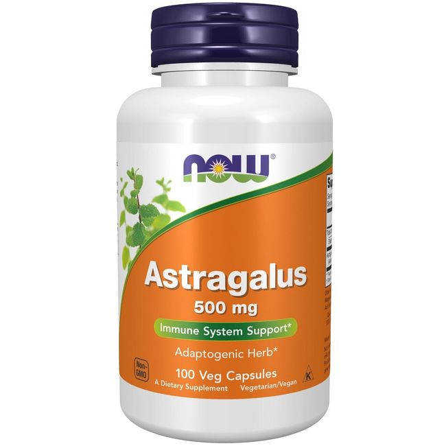 NOW Foods Astragalus 500 mg, 100 Veg Capsules