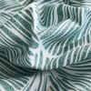 Jemiipee King Fitted Sheet Light Green Tropical Leaves Pattern, 30 cm Deep Pocket, Soft Microfiber Botanical Fitted Bed Sheets