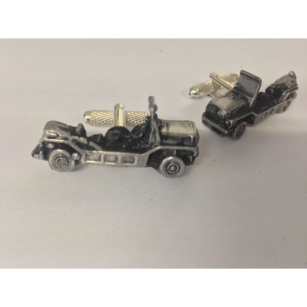 Mini Moke 3D cufflinks classic car pewter effect cufflinks ref146