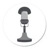 CafePress Wireless Microphone 5.5" Round Car Magnet Magnetic Bumper Display