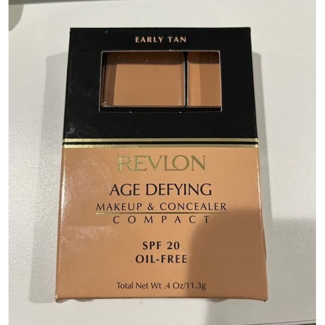 1 PIECE OF REVLON AGE DEFYING MAKEUP & CONCEALER COMPACT EARLY TAN SPF20 *RARE*