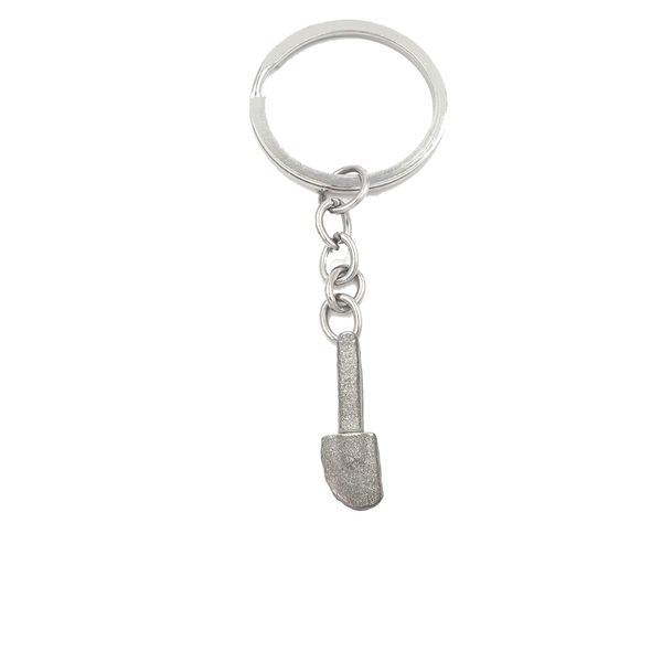 ahref24 Spatula .9x2.7cm Emblem Made From Fine English Pewter on a Split Ring Keyring