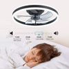 20" Ceiling Fan Light Kit Flush Mount LED Lamp with Remote APP Control Dimmable