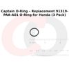 Captain O-Ring – Replacement 91319-PAA-A01 O-Ring for Honda (3 Pack)