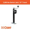 Bracket-Mount Swivel Jack with Top Handle (2,000 lbs, 15" Travel)