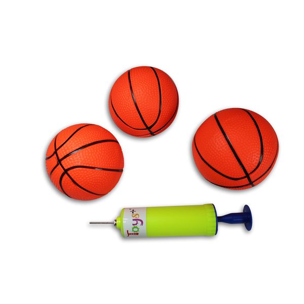 Toys+ 3 Pack! Inflatable Mini Basketballs Includes Pump and Needle Magic Shot Pro Mini Hoop Basketballs