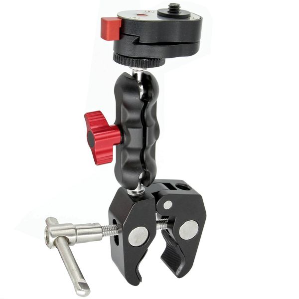 Clamp Mount withg Mini 360 degree swivel 1/4" Mount and Quick Release - 4 lb load capacity