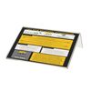 4 Pack 7"W x 5"H Sign Holder Side Load Slanted Advertisement Table Tent