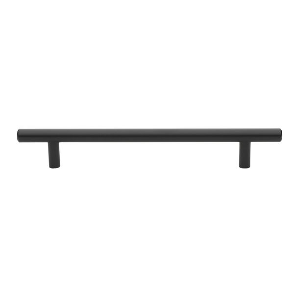 GlideRite 25-Pack 6-5/16 in. Center Solid Steel Cabinet Pull Black