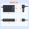 9in1 Multi Port USB C Car Cigarette Lighter Splitter 171W Fast Charging Adapter