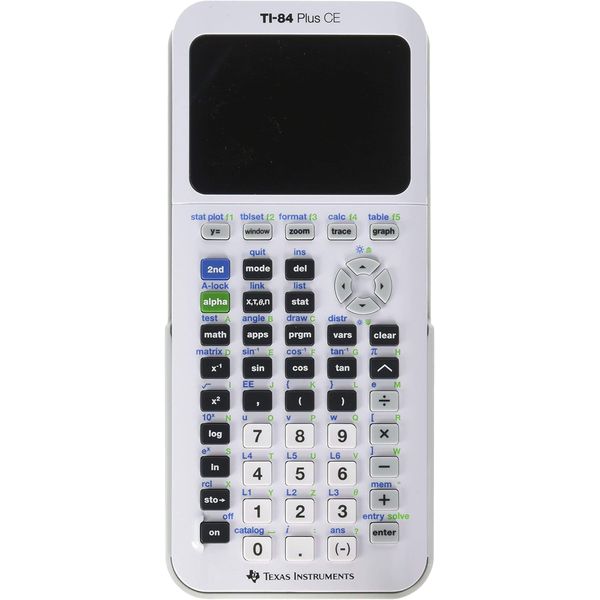 Texas Instruments TI-84 Plus CE Graphing Calculator, White