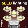 Super Bright LED Torch Flashlight+USB Rechargeable Tactical Camping Outdoor Lamp