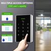 Door Access Control Keypad, 125KHz Proximity ID Card Access Control System, Support 1000 Users Door Access Control, Stand-Alone Keypad + 5PCS Keychains for Entry Access Controller Gate Opener