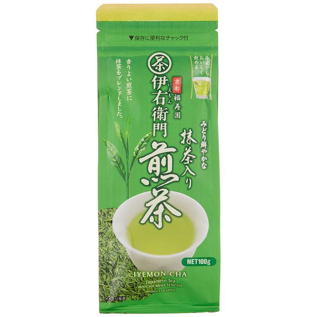 Uji no Dewu Iemon Green Tea with Matcha, 3.5 oz (100 g)