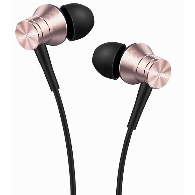 1MORE Piston Fit in-Ear Earphones Fashion Durable Headphones with 4 Color Options, Noise Isolation, Pure Sound, Phone Control with Mic for Smartphones/PC/Tablet - Pink