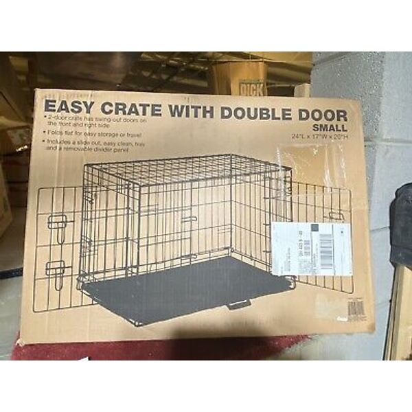 Dog Crate By Pet Edge 24x17x20 Dbl Door