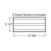 Walthers Cornerstone HO Scale Model Kit - Brick Craneway Base and Street 3-Pack