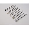20 Haarnadeln mit 6mm Perlen in champagner