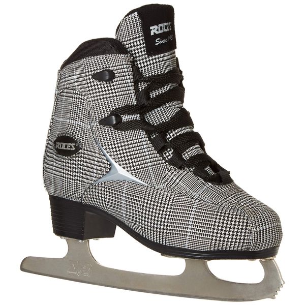 Roces 450557 Women's Model Brits Ice Skate, US 9, White/Silver