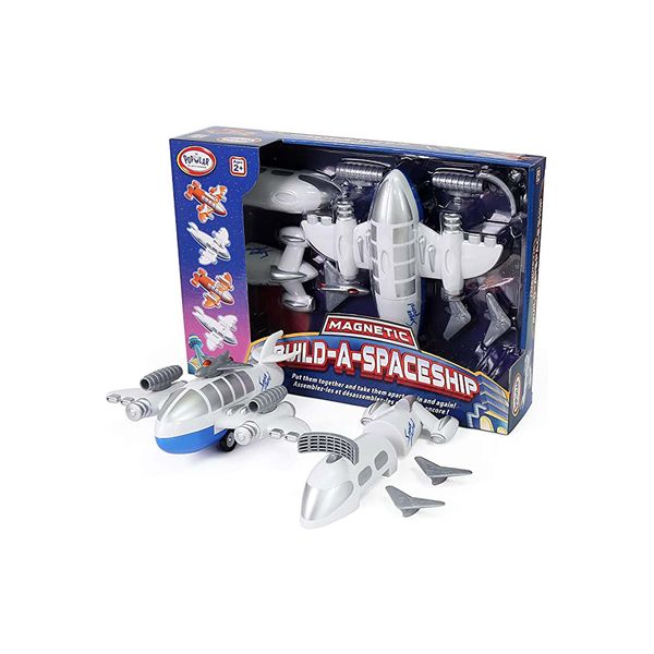 POPULAR PLAYTHINGS Magnetic Build-A-Spaceship Magnetic Toy Play Set