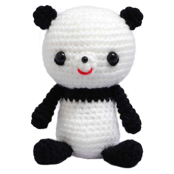 NASKA MI-9 Amigurumi Knitting Kit, Milk Panda, Designed by Miyuki Ichikawa