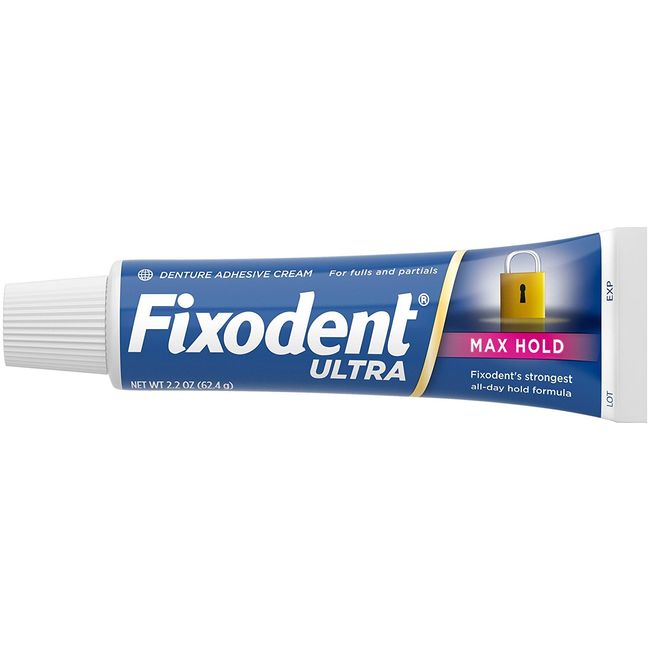  Fixodent Ultra Max Hold Dental Adhesive (2.2 oz. 3 pk.) :  Health & Household