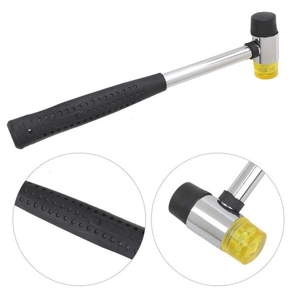 Guitar Hammer - Jadeshay Guitar Luthiers Soft Hammer Double-Sided Headed Fret Hammer Rubber Mallet Hammer Jewelry Home DIY Repair Hand Tool