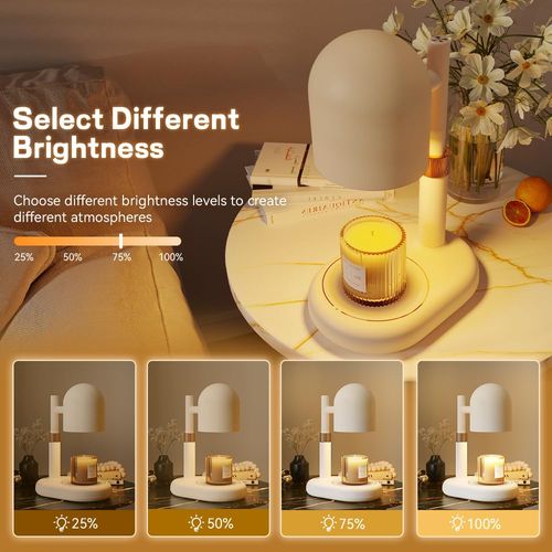 Shering Candle Warmer Lamp with Timer Dimmable, Birthday Gifts for Women Mom, Adjustable Height Candle Warmer Light with Gift Box, Home Decor, Wax Warmer Lamp