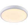 Flush Bathroom Wall OR Ceiling Function Light - 15W CCT LED Module - 300mm Diameter - Opal Polycarbonate & White ABS Plastic - Colour Changing Technology - IP44 Rated