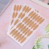 70 Pairs Invisible Double Eyelid Sticker Eyelid Sticker Glue-Free Self Adhesive Double Lasting Eyelid Sticker Makeup Tool Droopy Eyelid Stickers(Half Round Shape)