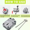 Fingerprint Gun Safe Lock Electronic Keypad Lock Swing Bolt Lock & 2 Keys