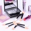 Disposable Eyeshadow Applicator Make up Eyeshadow Brushes Double Sided Sponge Applicator with Storage for Women and Girls (50Pcs）