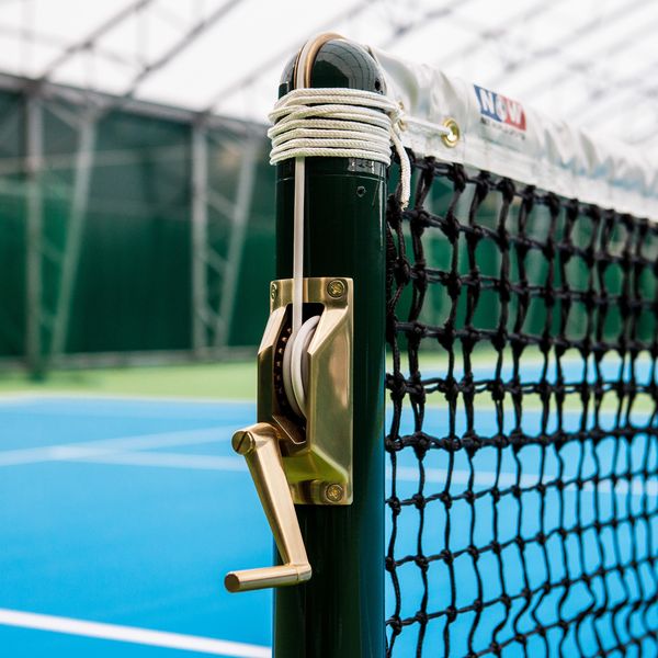 Vermont Brass Tennis Post Handle - Winder Handle for Tennis Posts with Optional Winder Mechanism | Suitable For Square & Round Tennis Posts | Tennis Court Accessories (Square Handle, Handle Only)