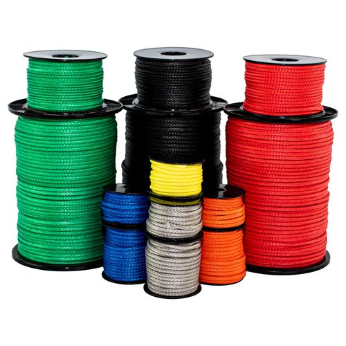 SGT KNOTS Hollow Braid HMPE Rope – Ultra-Strong, UV and Abrasion Resistant, High Strength-to-Weight Ratio, Lightweight for Arborists, Boating, Camping, Lifting, & Crafting (3/16", 100ft, Red)