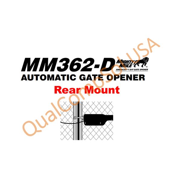 Mighty Mule/GTO Rear Mount for MM362 MM362-D Series Rear Attachment Bracket 1B