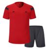 SHINESTONE Men’s Soccer Short Sleeves Referee Jersey (Red, Medium)