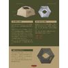 CARGO CONTAINER HEXAGON SHADE Lantern Shade Hexagon Shade Optional Parts (Space Gray)