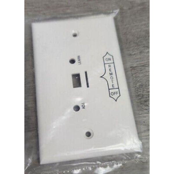 White Wallplate Only | For VR-1A or RR-1A Remote Control System | Real Fyre