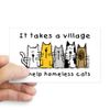 CafePress Feral Cats Rectangle Sticker Rectangle Bumper Sticker Car Decal