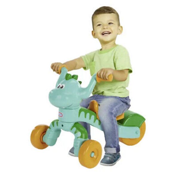 Little Tikes Tricycle Go and Grow Dino Foot-To-Floor Dinosaur Toddlers Ride-On