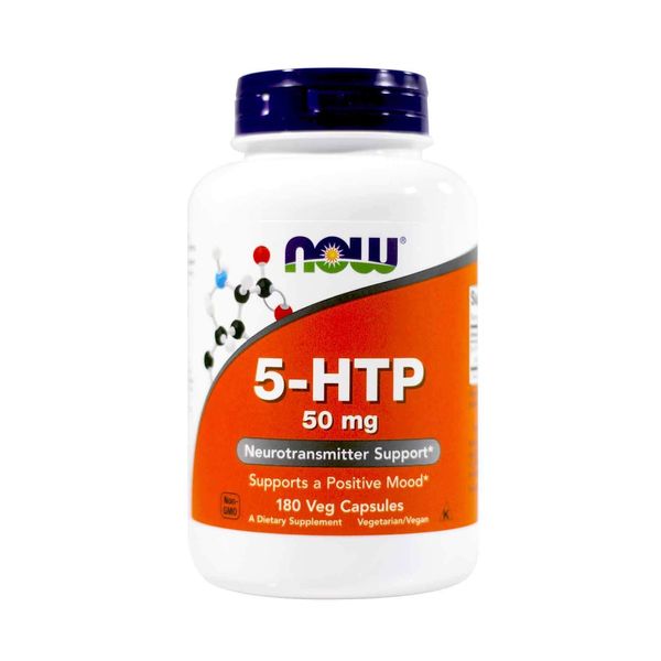 Now Foods 5-htp 50mg, Capsules, 180-Count (2 Pack)